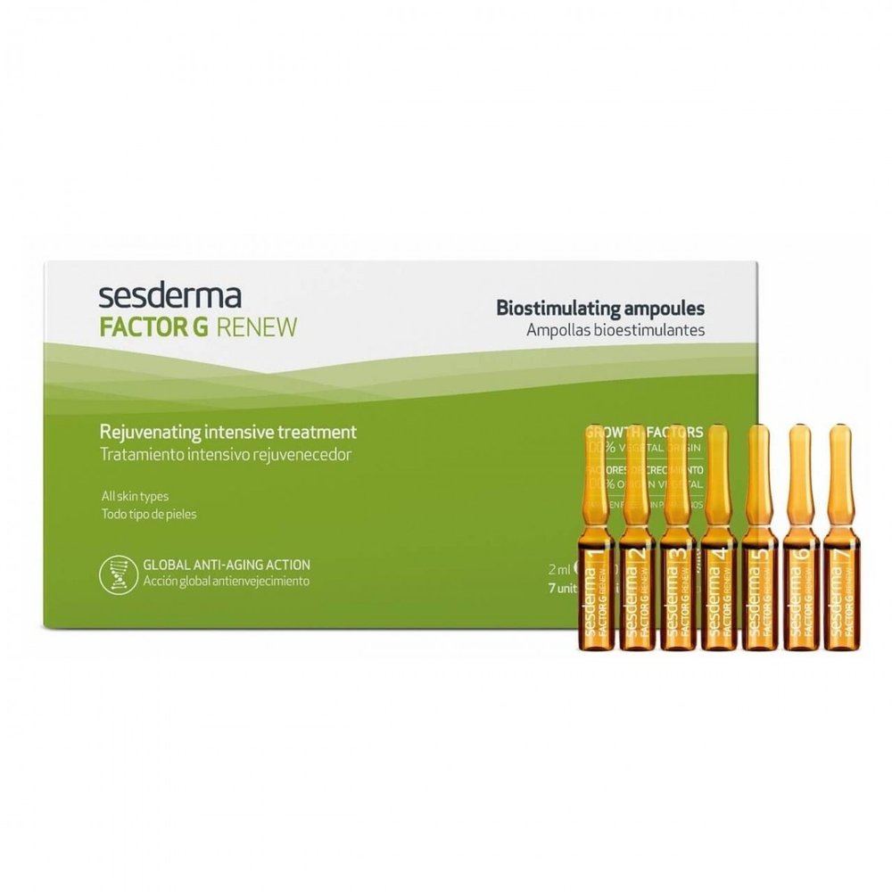 Биостимулирующие ампулы Sesderma Factor G Renew Ampollas Biostimulants 7x1,5 мл - основное фото