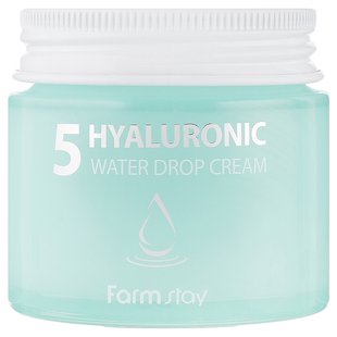 Зволожувальний крем з гіалуроновою кислотою FarmStay 5 Hyaluronic Water Drop Cream 80 мл - основне фото