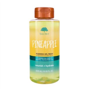 Гель для душа с ароматом ананаса Tree Hut Pineapple Foaming Gel Wash 532 мл - основное фото