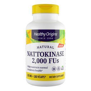 Наттокіназа Healthy Origins Nattokinase 2 000 ФУ 100 mg 180 шт - основне фото