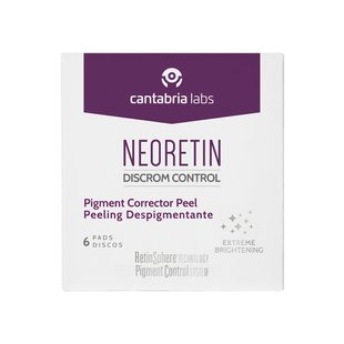 Осветляющий пилинг в падах Cantabria Labs Neoretin Discrom Control Pigment Peel Pads 6 шт - основное фото