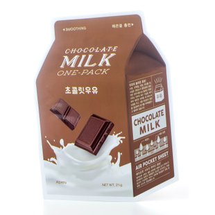 Тканевая маска с молочными протеинами и шоколадом A'pieu Chocolate Milk One-Pack 21 мл - основное фото