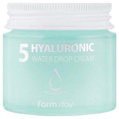Зволожувальний крем з гіалуроновою кислотою Farmstay 5 Hyaluronic Water Drop Cream 80 мл - основне фото