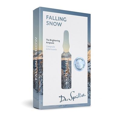 Ампульний концентрат для вирівнювання тону шкіри «Білий ефект: Снігопад» Dr. Spiller White Effect: Falling Snow 7x2 мл - основне фото