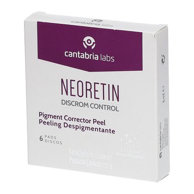 Осветляющий пилинг в падах Cantabria Labs Neoretin Discrom Control Pigment Peel Pads 6 шт - основное фото