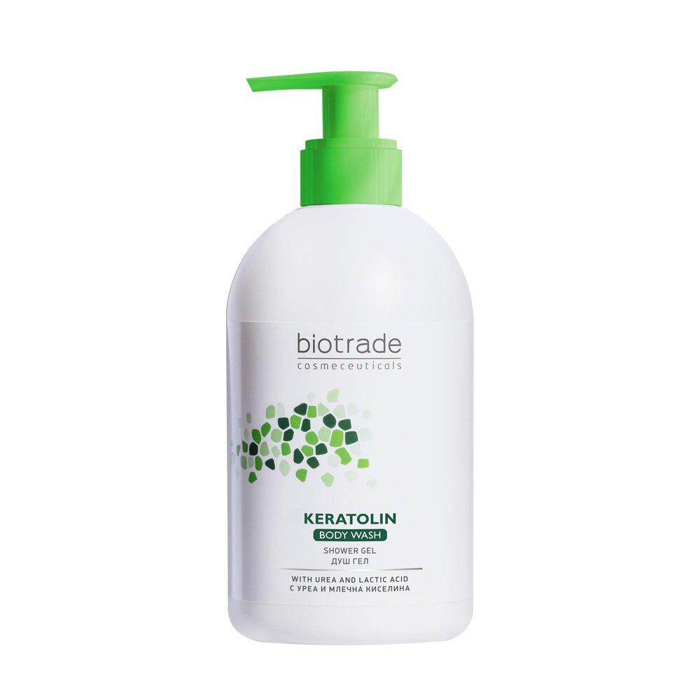 Гель для душа для сухой и чувствительной кожи Biotrade Keratolin Body Wash Shower Gel 400 мл - основное фото