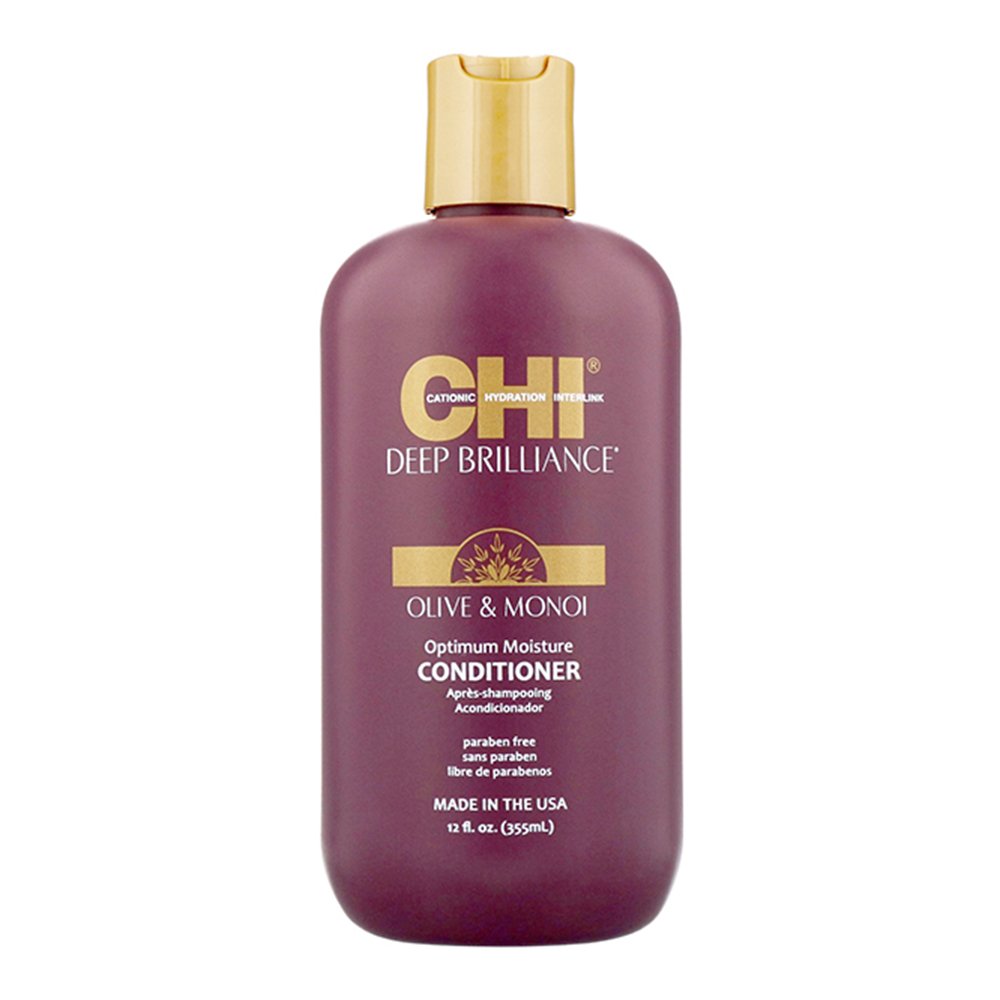 Кондиціонер для пошкодженого волосся CHI Deep Brilliance Olive & Monoi Optimum Moisture Conditioner 355 мл - основне фото