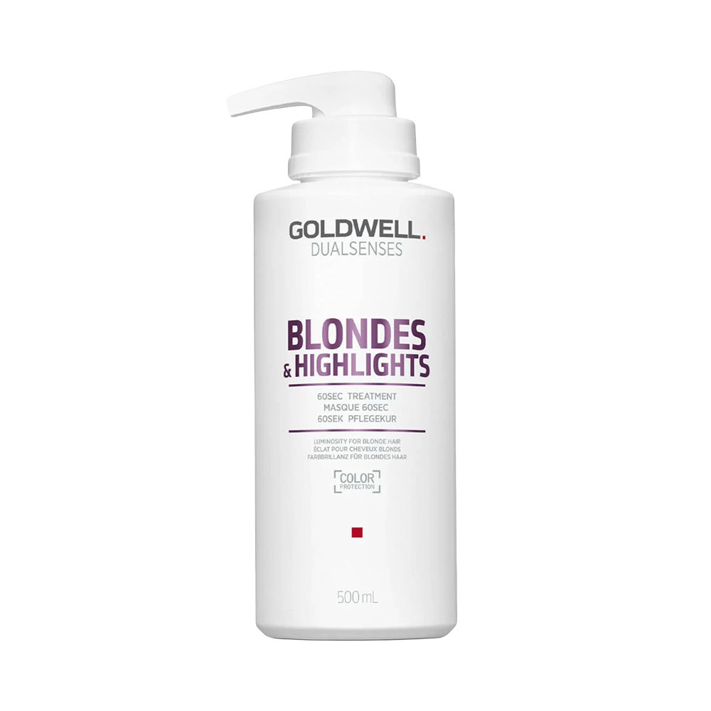 Відновлювальна маска для нейтралізації жовтизни Goldwell Dualsenses Blonde & Highlights Anti-Yellow 60 Sec Treatment 500 мл - основне фото