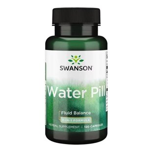 Капсулы для нормализации водного баланса в организме Swanson Water Pill 20 mg 120 шт - основное фото