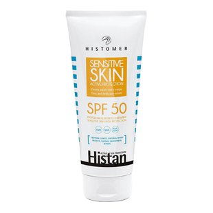 Солнцезащитный крем для чувствительной кожи лица и тела Histomer Histan Sensitive Skin Active Protection SPF 50 200 мл - основное фото