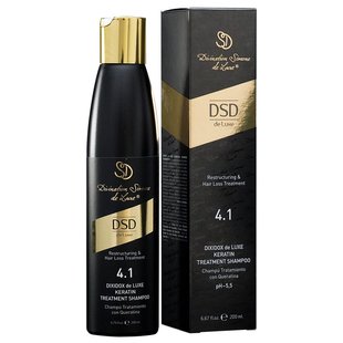 Восстанавливающий шампунь с кератином DSD de Luxe 4.1 Keratin Treatment Shampoo 200 мл - основное фото