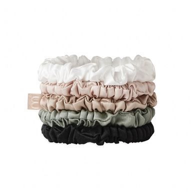 Набор из пяти тонких шёлковых резинок для волос Mon Mou Silk Hair Set 5 шт - основное фото