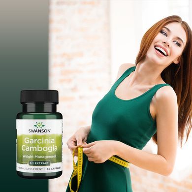 Добавка для схуднення Swanson Garcinia Cambogia 5:1 Екстракт 80 мг 60 шт - основне фото