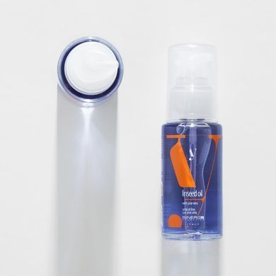 Флюїд для зміцнення ламкого та пошкодженого волосся Sinergy Cosmetics Y1.4 Linseed Oil With Aloe Vera 60 мл - основне фото