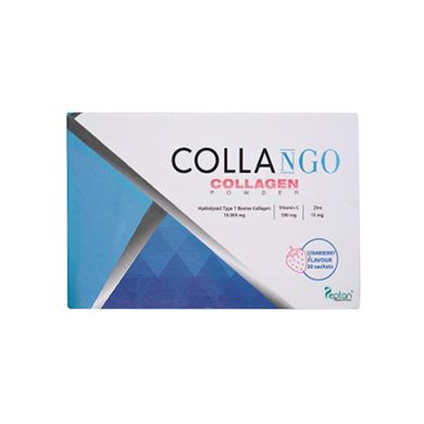 Колаген зі смаком полуниці CollaNgo Collagen Powder Strawberry Flavour 30х10,5 г - основне фото