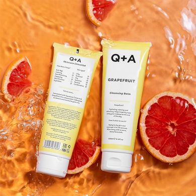 Очищувальний бальзам для обличчя з грейпфрутом Q+A Grapefruit Cleansing Balm 125 мл - основне фото