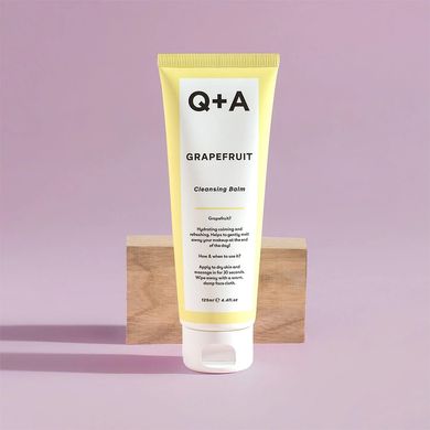 Очищувальний бальзам для обличчя з грейпфрутом Q+A Grapefruit Cleansing Balm 125 мл - основне фото