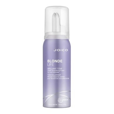 Розгладжуючий фіолетовий мус для блонду Joico Blonde Life Brilliant Tone Violet Smoothing Foam Styler 50 мл - основне фото