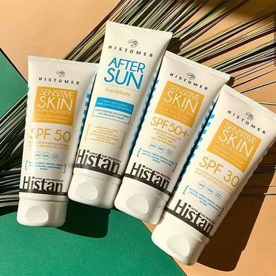 Сонцезахисний крем для чутливої шкіри обличчя та тіла Histomer Histan Sensitive Skin Active Protection SPF 50 200 мл - основне фото
