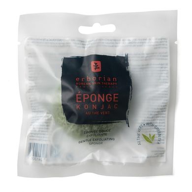 Спонж для эксфолиации с зелёным чаем Erborian Green Tea Konjac Sponge 1 шт - основное фото