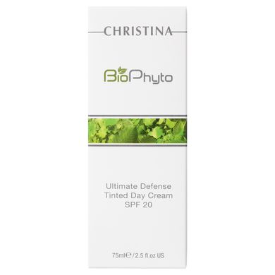Тонований денний крем «Абсолютний захист» Christina Bio Phyto Ultimate Defense Tinted Day Cream SPF 20 75 мл - основне фото
