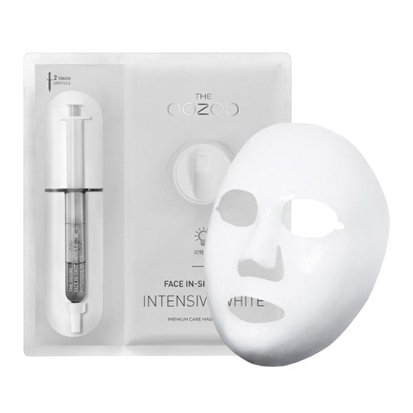 Осветляющая маска с ниацинамидом THE OOZOO Face In-Shot Mask Intensive White 2,8 + 27 мл - основное фото