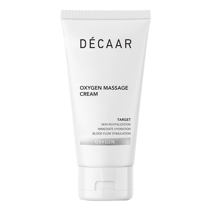 Кисневий масажний крем із загоювальним ефектом для обличчя та тіла DECAAR Oxygen Massage Cream 150 мл - основне фото