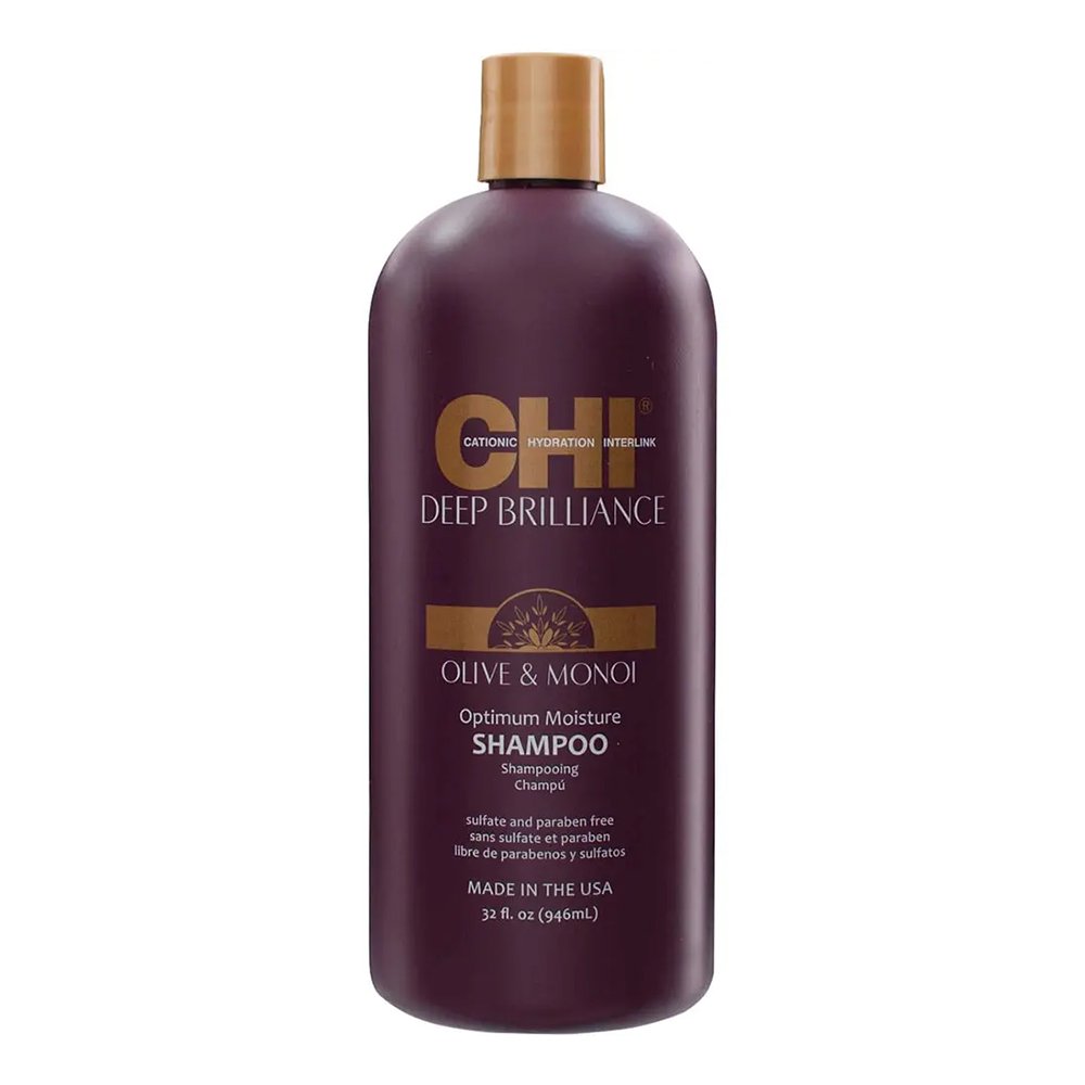 Кондиціонер для пошкодженого волосся CHI Deep Brilliance Olive & Monoi Optimum Moisture Conditioner 946 мл - основне фото
