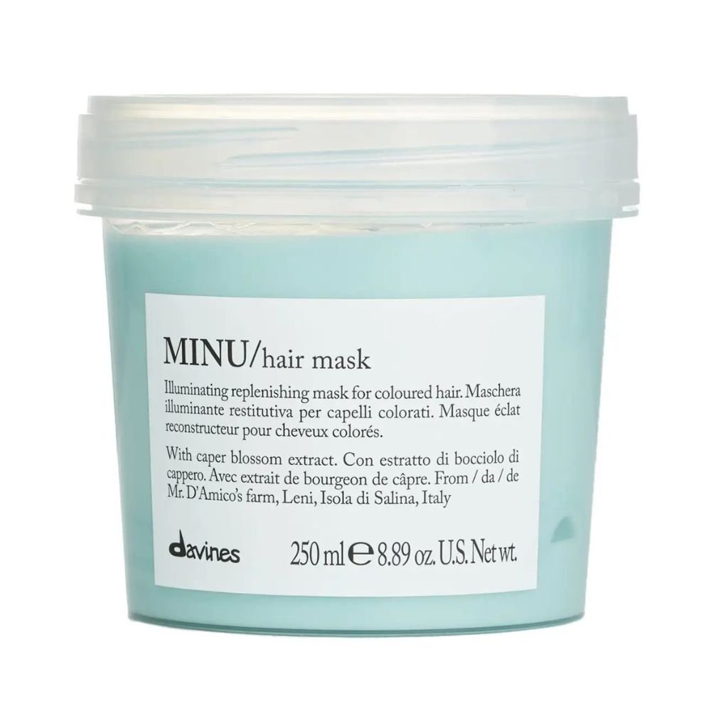 Восстанавливающая маска для окрашенных волос Davines Essential Haircare MINU Hair Mask 250 мл - основное фото