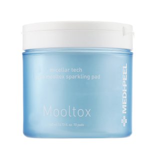 Пилинг-пэды для лица для увлажнения и очищения кожи MEDI-PEEL Aqua Mooltox Sparkling Pad 70 шт - основное фото