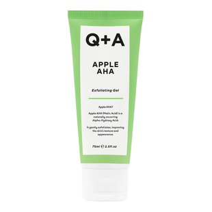 Відлущувальний гель-пілінг для обличчя з кислотами Q+A Apple AHA Exfoliating Gel 75 мл - основне фото