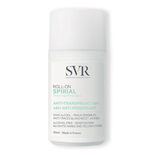 Шариковый дезодорант-антиперспирант SVR Spirial 48h Anti-Perspirant Roll-On 50 мл - основное фото