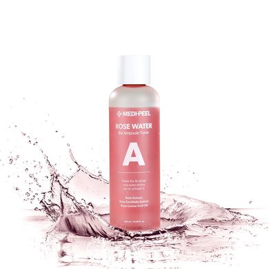 Двофазний тонер для обличчя з екстрактом троянди MEDI-PEEL Rose Water Bio Ampoule Toner 500 мл - основне фото