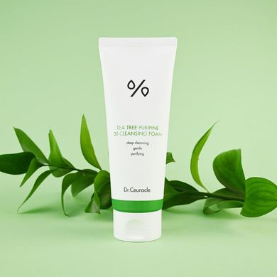 Гель-пінка для вмивання з екстрактом чайного дерева Dr. Ceuracle Tea Tree Purifine 30 Cleansing Foam 150 мл - основне фото