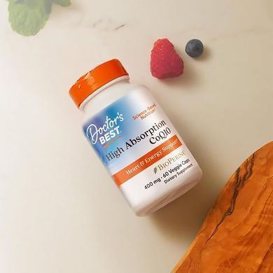 Коензим Q10 Doctor's Best High Absorption CoQ10 With BioPerine 400 mg 60 шт - основне фото