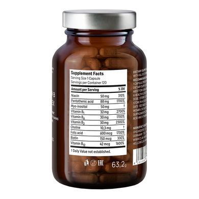 Комплекс витаминов B CLAV Vitamin B Komplex 120 шт - основное фото