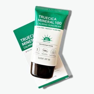 Солнцезащитный крем для чувствительной и проблемной кожи SOME BY MI Truecica Minera 100 Calming Suncream SPF 50 PA++++ 50 мл - основное фото