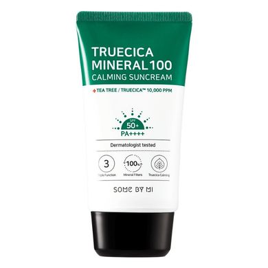 Солнцезащитный крем для чувствительной и проблемной кожи SOME BY MI Truecica Minera 100 Calming Suncream SPF 50 PA++++ 50 мл - основное фото