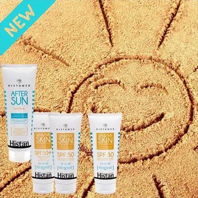 Сонцезахисний крем для чутливої шкіри обличчя та тіла Histomer Histan Sensitive Skin Active Protection SPF 50+ 200 мл - основне фото