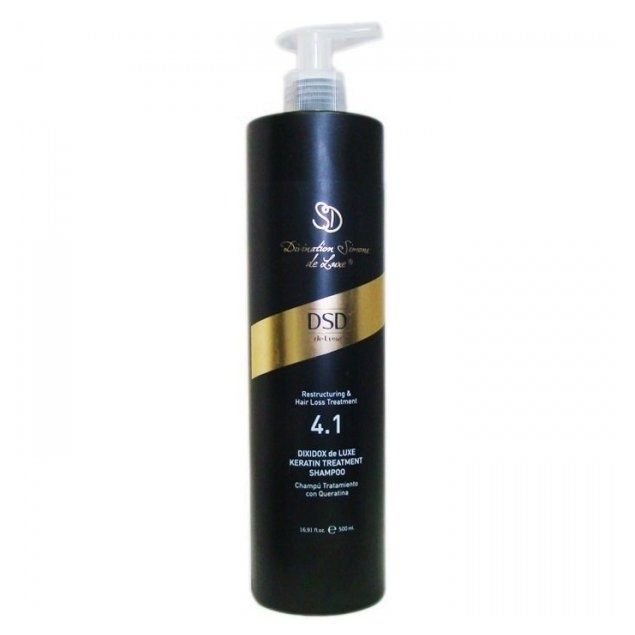 Восстанавливающий шампунь с кератином DSD de Luxe 4.1 Keratin Treatment Shampoo 500 мл - основное фото