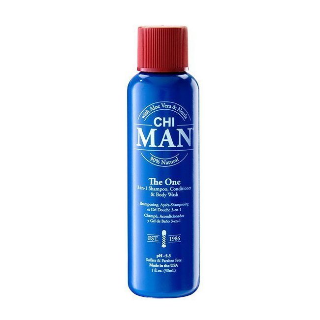 Средство 3 в 1 для мужчин шампунь + кондиционер + гель для душа CHI Man The One 3-in-1 Shampoo, Conditioner & Body Wash 30 мл - основное фото