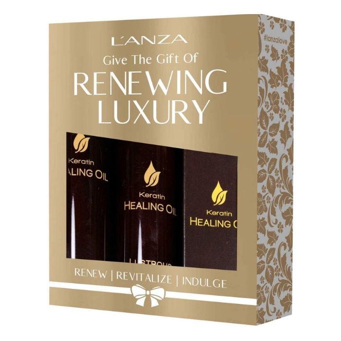 Подарочный набор для волос L'anza Keratin Healing Oil Holiday Trio Box - основное фото