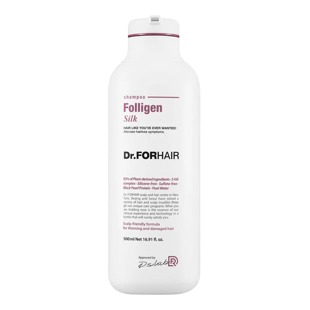 Шампунь для сухого та пошкодженого волосся Dr. FORHAIR Folligen Silk Shampoo 500 мл - основне фото