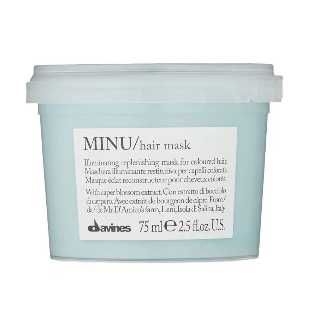 Восстанавливающая маска для окрашенных волос Davines Essential Haircare MINU Hair Mask 75 мл - основное фото