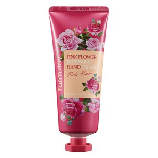 Крем для рук с экстрактом розы FarmStay Pink Flower Blooming Hand Cream Pink Rose 100 мл - основное фото