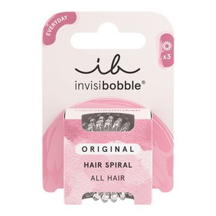 Набор из трёх прозрачных резинок для волос Invisibobble ORIGINAL Crystal Clear - основное фото