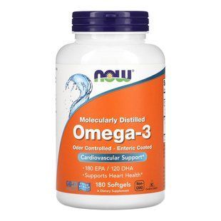 Омега-3 Now Foods Omega-3 Enteric 180 шт - основне фото