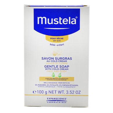 Детское мыло Mustela Gentle Soap with Cold Cream and Beeswax 100 г - основное фото