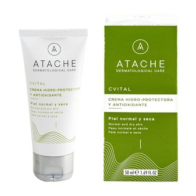 Гідрозахисний антиоксидантний крем для нормальної та сухої шкіри Atache C Vital Hydroprotective Cream Normal & Dry Skin 50 мл - основне фото