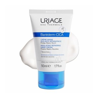 Изолирующий восстанавливающий крем для рук Uriage Bariederm-CICA Insulating Repairing Hand Cream 50 мл - основное фото